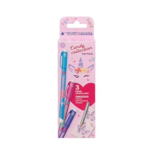 CANDY COLLECTION SET 3 PENNE CANCELLABILI TRATTO CANCELLIK