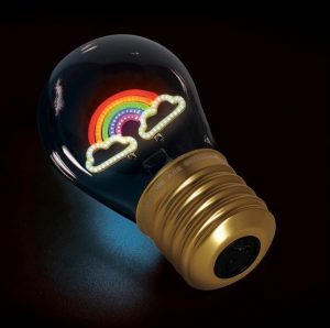 LEGAMI BULB FICTION - LAMPADA DA TAVOLO - RAINBOW