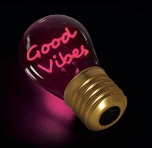 LEGAMI BULB FICTION - LAMPADA DA TAVOLO - GOOD VIBES